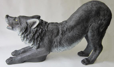 3D Tiere - Franzbogen, schwarzer Wolf